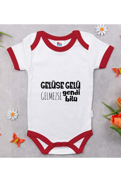 Bk Gift BK Kids "Gelüse Gelü" Design Red Baby Bodysuit-1, 12–18 months
