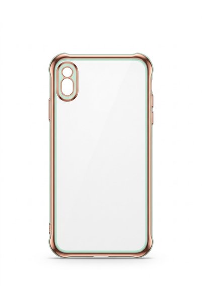 kılıfınbenden غطاء "مايكا" لهاتف iPhone XS Max، بتصميم إطار باللون الفيروزي.