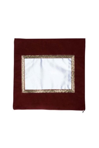 STAR FILM Sublimation Velvet Square Pillow - Claret Red