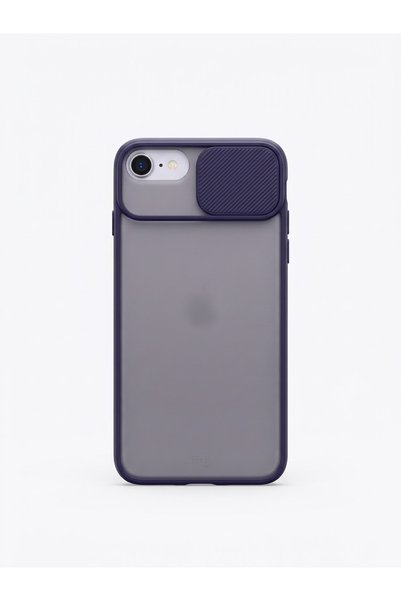 kılıfınbenden غطاء حماية كاميرا منزلق باللون الأزرق الداكن لهواتف iPhone 8 Pl...
