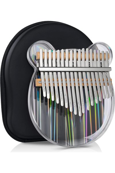 Vivendo Instrument muzical cu 17 note, Kalimba, mini-pian, Ursulet