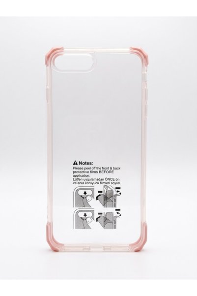 kılıfınbenden غطاء شفاف بتصميم مربعات برتقالية، متوافق مع هواتف iPhone 8 / 7 ...