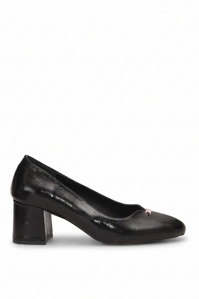 Ayakkabı Fuarı Elit Pm483 K1210 Women's Classic High-Heeled Shoes, Black.