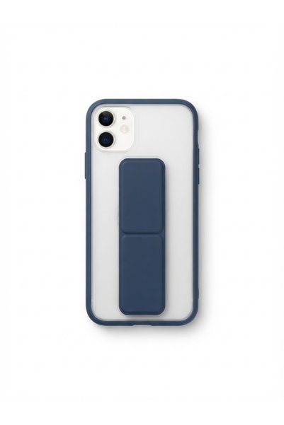 kılıfınbenden Iphone 11 navy blue case with stand