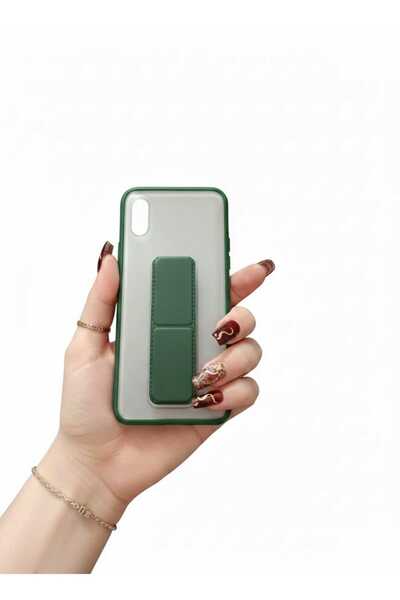 kılıfınbenden Redmi 9 a green stand case model
