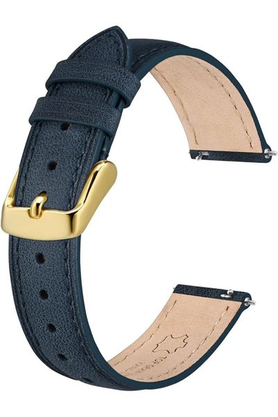 BISONSTRAP حزام ساعة أنيق مصنوع من الجلد، يتميز بآلية فك وتركيب سريع، مناسب ل...