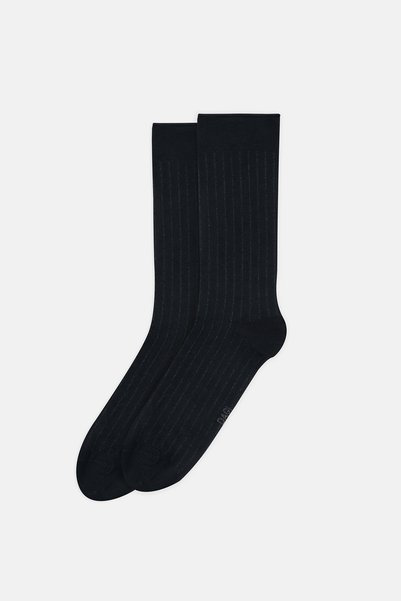 Dagi Black Men's Ribbed Bamboo Socks