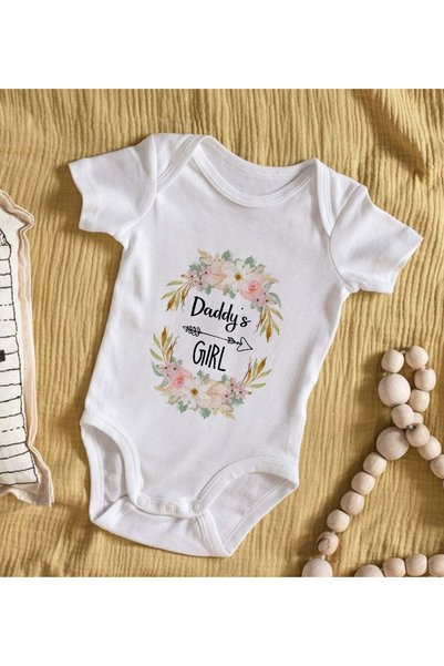 Bk Gift BK Kids "Daddy's Girl" Designer Baby Bodysuit - Model 1, 3–6 Months