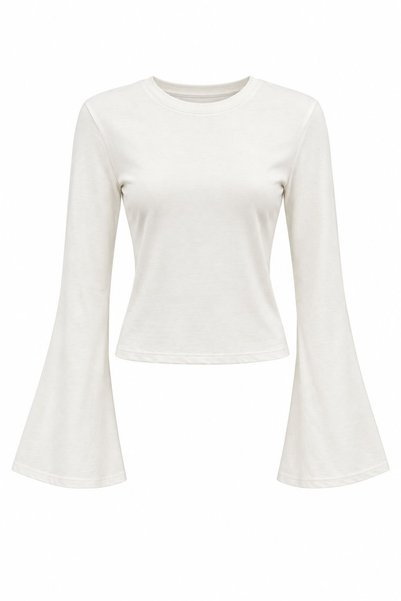 Bade Butik Ecru spanish sleeve blouse
