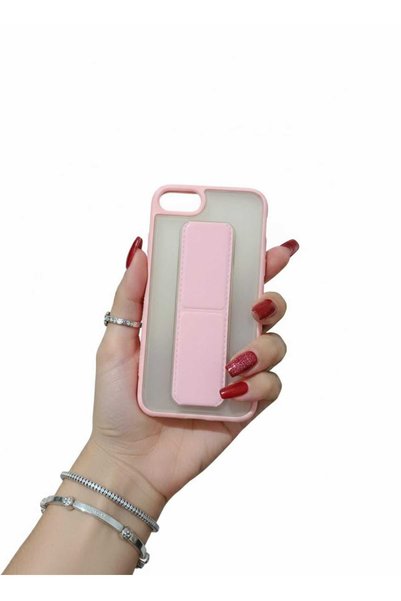 kılıfınbenden غطاء لهاتف iPhone 8 Plus / 7 Plus / 6 Plus، لون وردي، مع حامل.