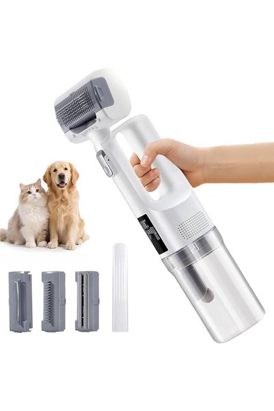 GENERAL [2025 Release] Dog Vacuum Cleaner for Shedding - 5-in-1 Pet Grooming ...