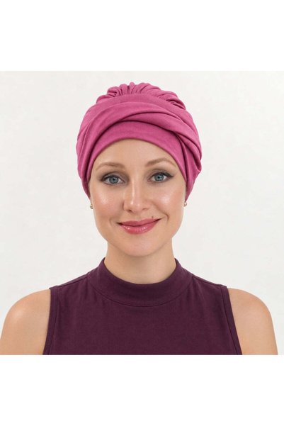 JIVA HEADWEAR Τουρμπάνι Jiva Cer Senin - Ροζ Μούρο
