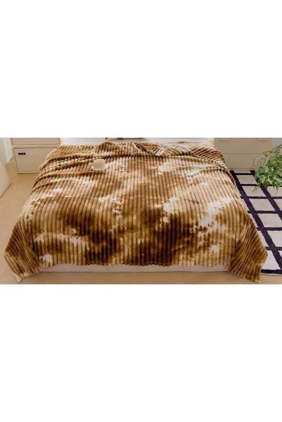 OEM Pătură pentru pat dublu, Cocolino, Degrade cu dungi, 2 persoane, 200x230c...