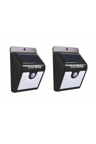 Vivendo Set of 2 x ever brite solar lamps with motion sensor.