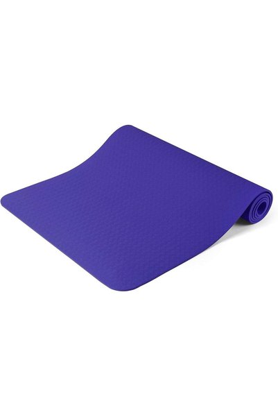Generic Non Slip Thick 6 mm Long 183 cm Eco Safe Yoga Mat-Purple