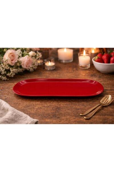 Rajwahisland Red serving dish with French design