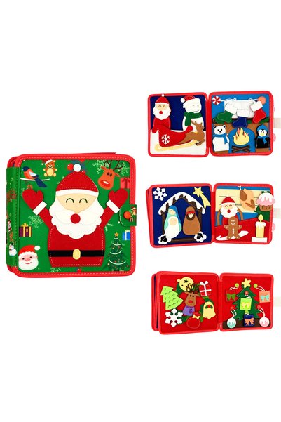 Generic Brand Carte senzoriala de tip Busy book, din fetru de calitate, Monte...