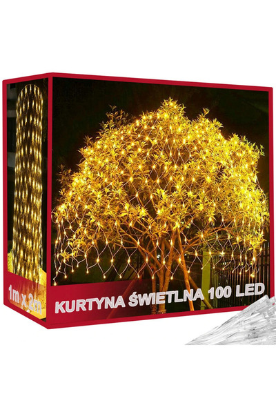 verk group Λαμπάκια Δίχτυ 100 LED 1 × 2 m Εξωτερικού Χώρου IP44 με 8 Προγράμματα