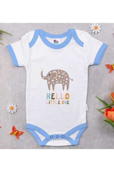 Bk Gift بدلة أطفال BK Kids بتصميم "Hello Little One" باللون الأزرق - مقاس 1، ...