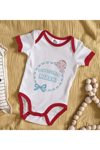 Bk Gift BK Kids "Uncle's Little Girl" Design Red Baby Bodysuit-1, 0-3 Months