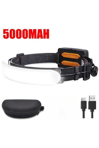 Choice 5000mAh 230° Wide Beam Headlamp 5000mah Headlight, 7500mAh Long Lastin...