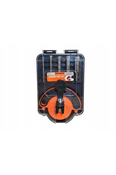 WERCKMANN Set profesional de burghie diamantate – 5 bucăți, 4-12 mm, pentru p...