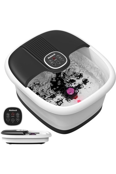 Nekteck Collapsible Foot Spa Bath Massager with Heat & Remote Control, Foot B...