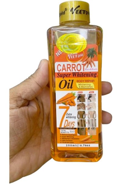 Veet Gold Super Whitening Carrot Oil, 200ml