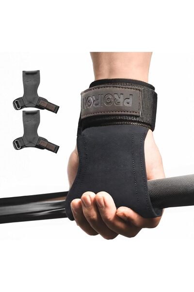 PROIRON Weight Lifting Wrist Straps(Pair) Rubber Weightlifting Wrist Strap He...