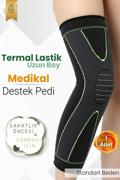 Hsport Standart Uzun Medikal Ortopedik Nefes Alan Diz Dirseklik Koruyucu Saka...