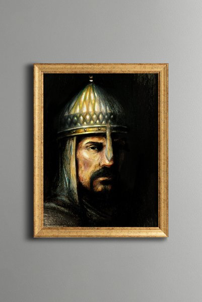 epiqart سلطان ألبرسلان - لوحة فنية عتيقة - تصميم أنيق