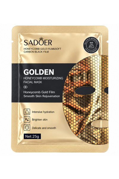 SADOER Mască facială hidratantă cu fagure de miere auriu, 25 g