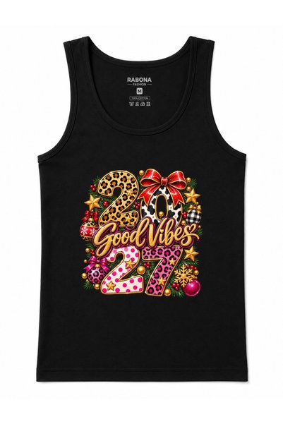 Rabona Fashion 2027 Good Vibes – Leopard Print Pink Glam New Year Graphic Tan...