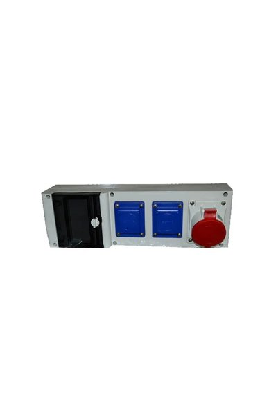 SCAME Розетен блок 632.RO0007 5P 32 A с 2 розетки Schuko IP44