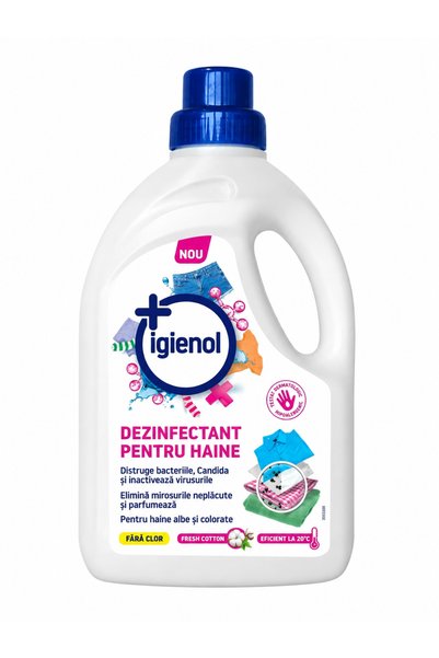 Igienol Dezinfectant de rufe Bumbac Proaspăt, 1,5 L