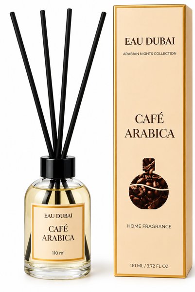 Eau Dubai Cafe Arabica – Difuzor cu bețișoare, 110 ml