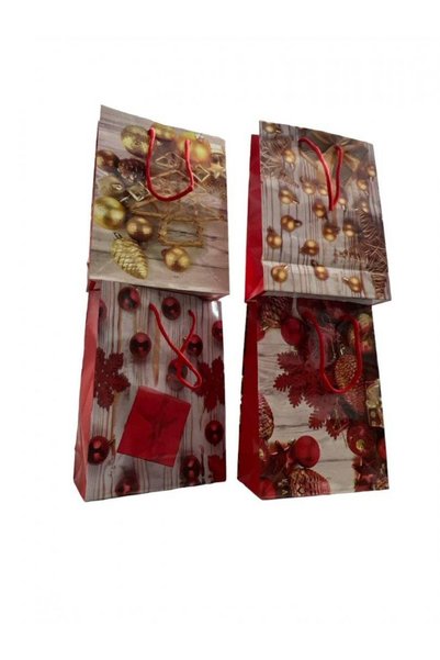 OEM Thin Christmas Gift Bags Red 001 18X23X7
