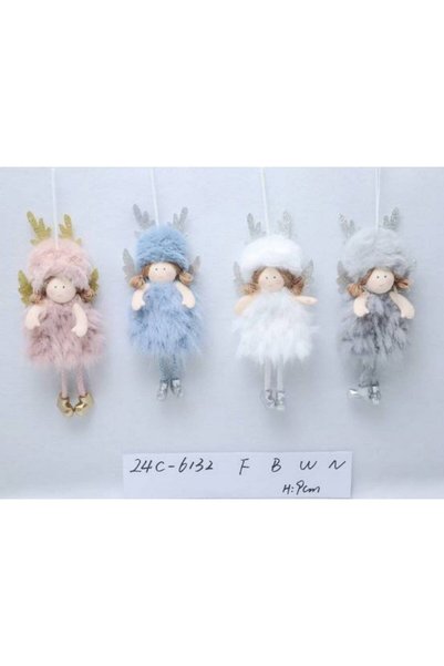 OEM Hanging angel 9 cm White