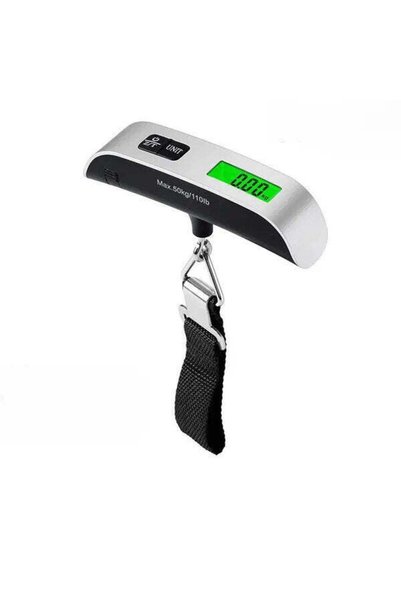 Vivendo Cantar Portabil Bagaje 50kg Ecran LCD Iluminat Negru Compact
