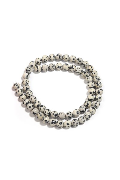 Choice 6mm-ap60pcs 4/6/8/10/12mm Natural Stone Round Beads Dalmatians Jasper ...