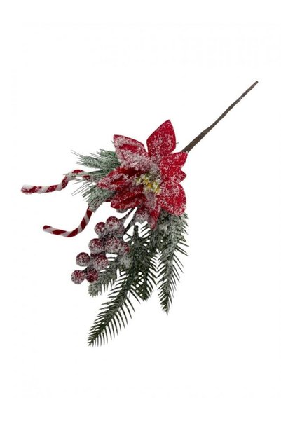 OEM Decoratiune Craciun Crenguta Cu Brad,Floarea Craciunului,Acadea 10/Set