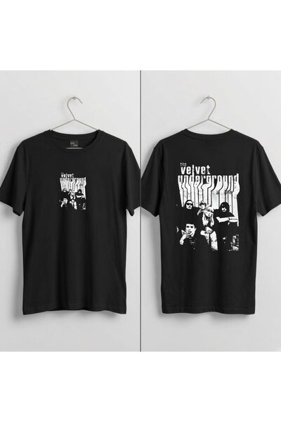 playwear Velvet Underground V2 Printed 100% Cotton Crew Neck T-Shirt.