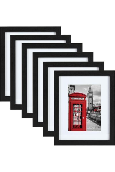 GENERAL مجموعة إطارات صور PEALSN مقاس 8x10، تتكون من 6 قطع، لعرض الصور مقاس 5...