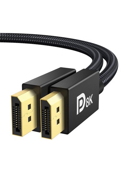 IVANKY كابل DisplayPort 8K معتمد من VESA، الإصدار 1.4، بطول 2 متر، يدعم تقنية...