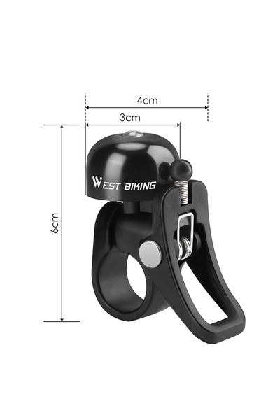Choice Black 1PCS WEST BIKING Mountain Bike Bell Safety Warning Signal Loud R...