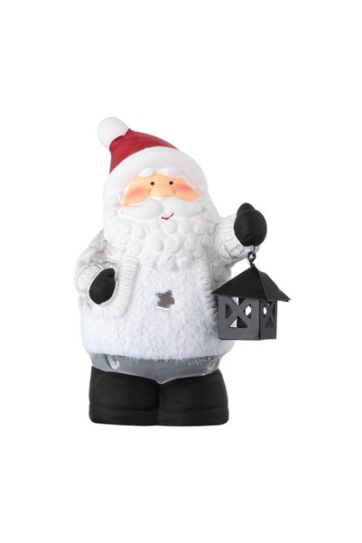 OEM Felinar Ceramic de Crăciun Figura Moș Crăciun cu Felinar pentru Lumânare ...