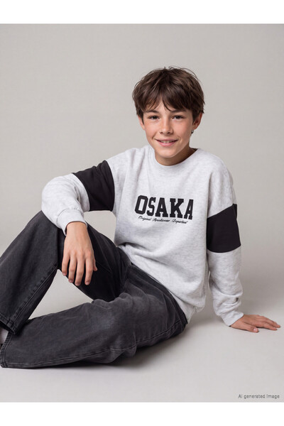 LC Waikiki Printed Boys' Thick Sweatshirt