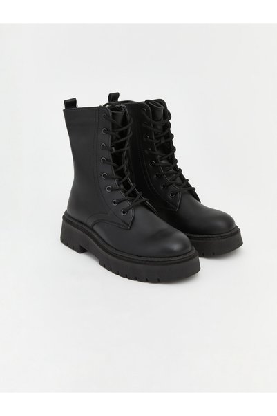 LC Waikiki Thick-Soled Lace-Up Women's Ankle Combat Boots from UZG STORE for ...