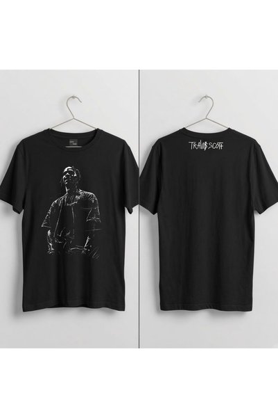 playwear Travis Scott V3 Printed 100% Cotton Crew Neck T-Shirt