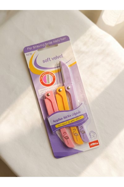 Generic Brand طقم شفرات حلاقة مطوية للوجه والجسم (Soft Velvet Folding Razors)...